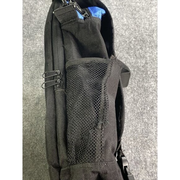 Puma US Air Force Laptop Computer Soft Side Padded Case Shoulder Strap Black Blu - Picture 14 of 16